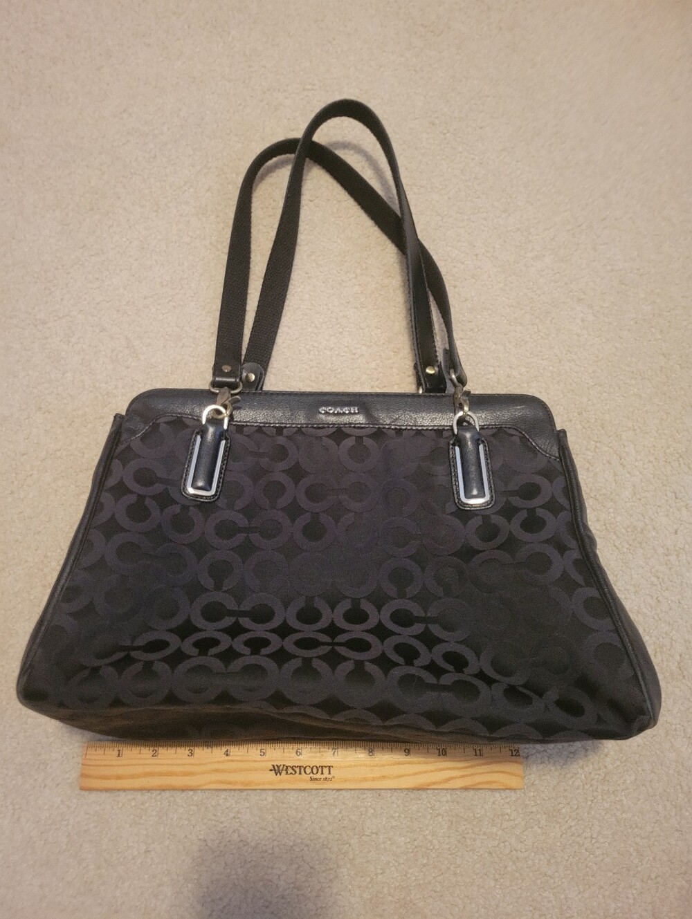 Coach Madison Op Art Kimberly Carryall Bag